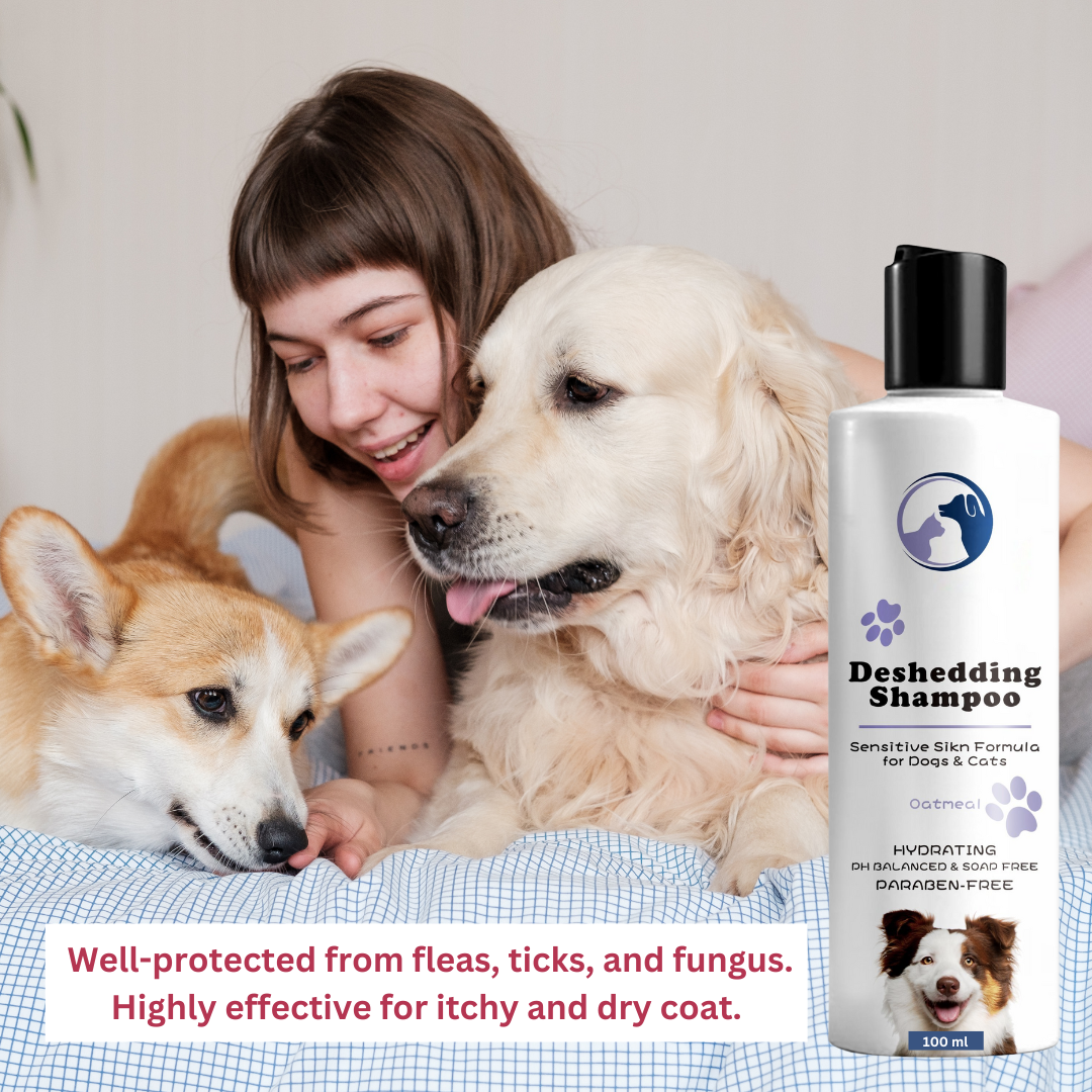 Pet Deshedding Shampoo | Anti Tick/Anti-Flea/ Anti- Hair Shedding Shampoo| BUY 1 GET 1 BOTTLE FREE